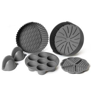 5-Pack Air Fryer Silicone Liners Set