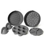 5-Pack Air Fryer Silicone Liners Set