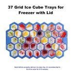 Silicone Ice Cube Trays with Lid - 37 Grids