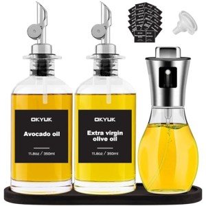 Olive Oil Dispenser & Sprayer for Air Fryers