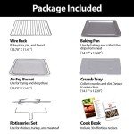 32QT Air Fryer Toaster Oven Combo with Rotisserie