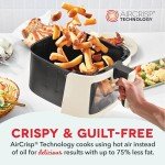 DASH 7qt Digital Air Fryer - Clear View Cream