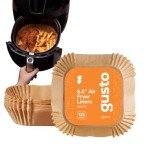 125 Count Square Air Fryer Disposable Liners