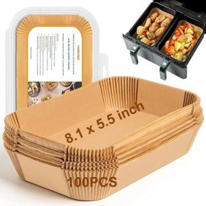 HONYAO BPA-Free Air Fryer Paper Liners, Rectangle