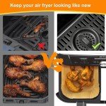 HONYAO BPA-Free Air Fryer Paper Liners, Rectangle