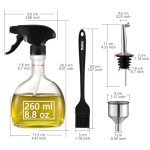 Rekix 250ml Oil Spray Bottle for Cooking