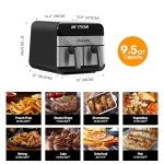 Panana XL 9.5 Quart Dual-Basket Air Fryer