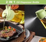 2-in-1 Olive Oil Sprayer Bottle for Cooking