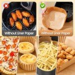 150 Pcs Non-Stick Air Fryer Paper Liners