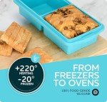 XOMOO Silicone Freezer Tray with Lid (2-Pack)