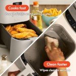 Bella 4Qt Slim Air Fryer with Ceramic Coating