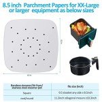 200 Pcs 8.5 Inch Nonstick Parchment Paper Sheets