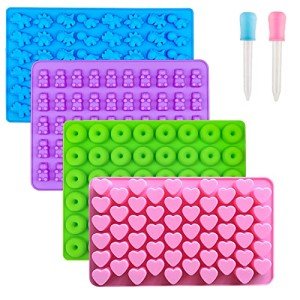 Silicone Gummy Bear Candy Molds - 4 Pack