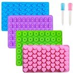 Silicone Gummy Bear Candy Molds - 4 Pack