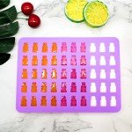 Silicone Gummy Bear Candy Molds - 4 Pack