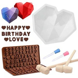 Heart-Shaped Silicone Molds for Chocolate Making