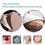 Heart-Shaped Silicone Molds for Chocolate Making