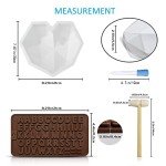 Heart-Shaped Silicone Molds for Chocolate Making