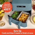 Bella 4 Qt Dual Basket Air Fryer with Touchscreen