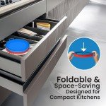 Collapsible Silicone Air Fryer Basket Liners - 2 Pack