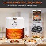 Compact 4.2 Quart Air Fryer with Timer & Recipes