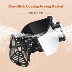 Compact 4.2 Quart Air Fryer with Timer & Recipes