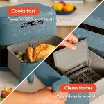 Bella 4 Qt Dual Basket Air Fryer with Touchscreen