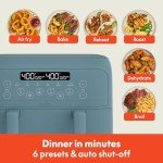 Bella 4 Qt Dual Basket Air Fryer with Touchscreen