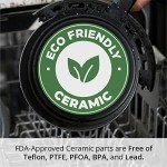 Aria 5Qt Ceramic Air Fryer - Premium Black