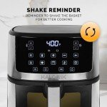 Kalorik 7-Quart Touchscreen Stainless Steel Air Fryer