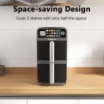 10-Quart Dual Basket Air Fryer with Smart Features