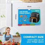 Air Fryer Cheat Sheet Magnet Cooking Guide