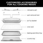 Chefman Extra Large Air Fryer with Rotisserie