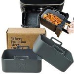 Silicone Air Fryer Liner Set with Mitts