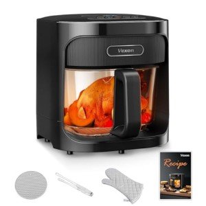 Vexon 4.5QT Glass Air Fryer with Digital Controls