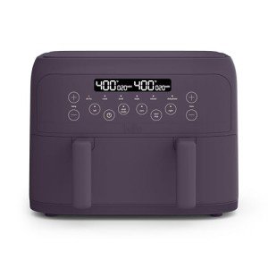 Bella 4 Qt Dual Basket Air Fryer - Plum