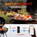 Wireless Bluetooth Meat Thermometer for Air Fryers
