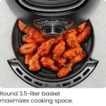 CHEFMAN 3.6 Qt Small Air Fryer with Cookbook