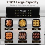 Kitchen Elite 9.5QT Stainless Steel Air Fryer