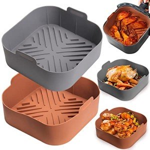 Silicone Air Fryer Basket Liners - 2 Pack
