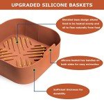 Silicone Air Fryer Basket Liners - 2 Pack