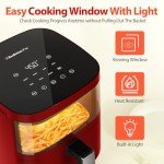 Beelicious 4QT Smart Air Fryer, Red