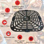 6QT Air Fryer Grill Pan for Instant Vortex