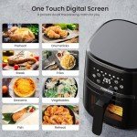 6-in-1 Air Fryer with Visual Window & Timer