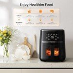 6-in-1 Air Fryer with Visual Window & Timer