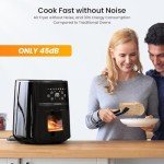 6-in-1 Air Fryer with Visual Window & Timer