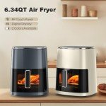 Sweetcrispy 6QT 12-in-1 Square Air Fryer