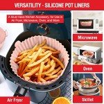 Reusable Air Fryer Silicone Liners - 2 Pack