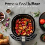 3-Pack Reusable Silicone Air Fryer Liners