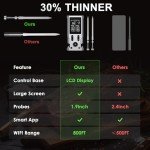 Bluetooth Meat Thermometer with Dual Probes, 800FT